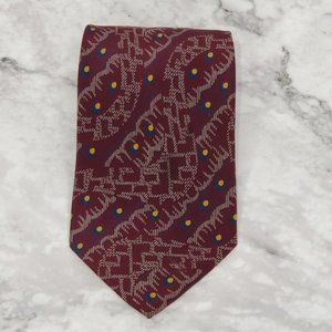 Burgundy Silk Tie
